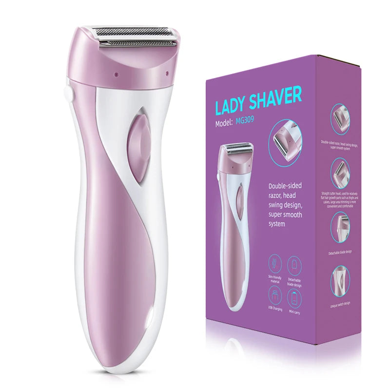Body Hair Remover Electric Razor for Women Pain Free Hair Removal